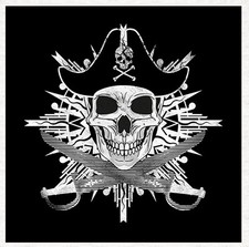 Goth -Pirate skull and