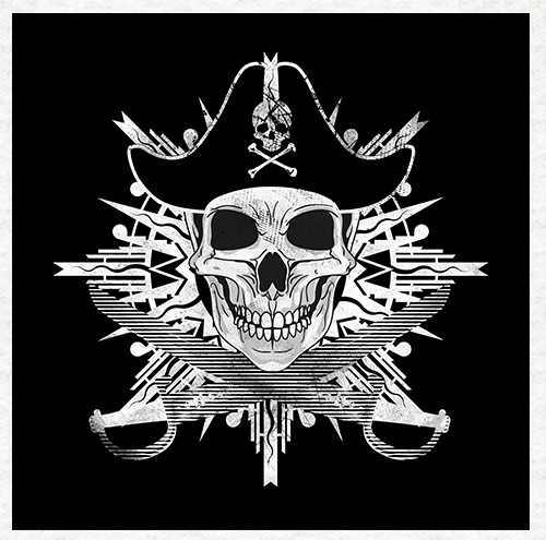 Goth pirate skull - goth,