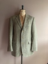 Magee Donegal Tweed Blazer Mens Size 44L Wool Tailored Jacket Ireland Made 