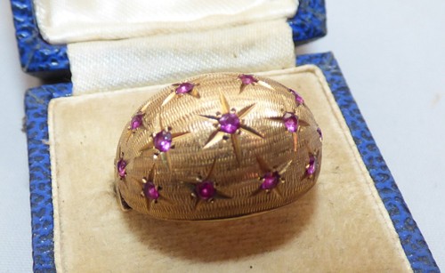 Antique 18ct gold ruby - antique,