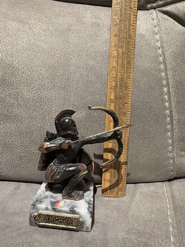 Metal archer warrior statue - archer,