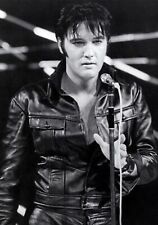 ELVIS PRESLEY  IN BLACK LEATHER SUIT - RETRO POSTER 1 - Various Sizes Available
