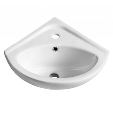Wall Mounted Cloakroom Ceramic Compact Corner Small Wash Basin Sink Bathroom