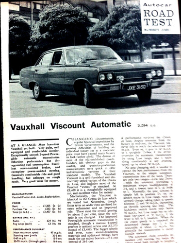 Vauxhall viscount automatic - viscount,