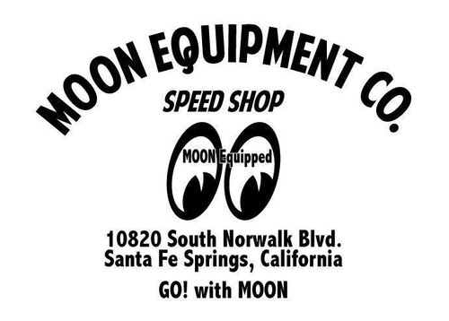 Moon eyes advert - moon, car