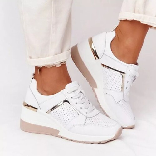 Ladies wedge hidden trainers - hidden,