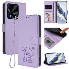 Case For Various Phone Hot Lovely Cat Leather Card Wallet Bag Flip Stand Cover
