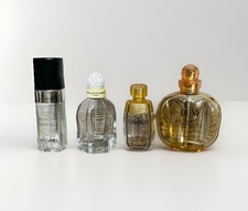 X4 Vintage Empty Perfume Bottles YSL Champagne, Balenciaga, Chanel & Dune Dior
