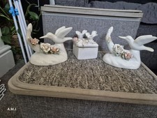 Porcelain Dove Figurine Bundle