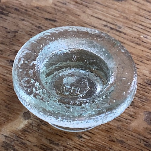 Antique aqua green - glass, lid