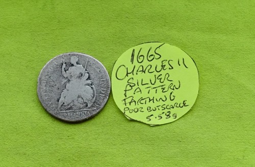 1665 silver pattern farthing - 1665,