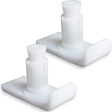 Zimmer Frame Walker Glides, Skis for Walking Frames - Screw-On Fit (Pair)