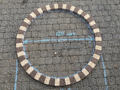 Garden circle cream brown - garden, 140