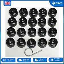 Wheel Nut Covers Bolt Caps Glossy Black X20 FOR VW Passat Tiguan Touran