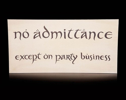 Weta workshop no admittance - weta,