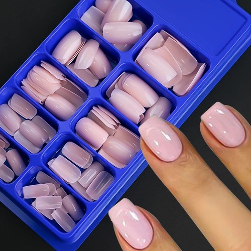 100x false nails - false, pink