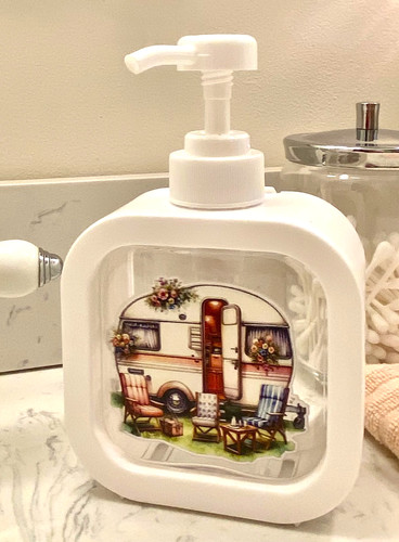 New white plastic soap - new,