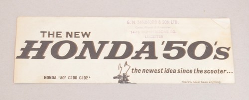 Motorcycle sales leaflet honda - leaflet,