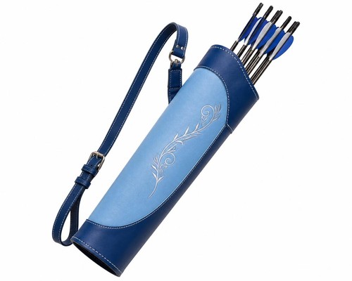 Handmade blue leather - handmade, archery