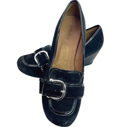 Softshoe black wedge womens - softshoe,