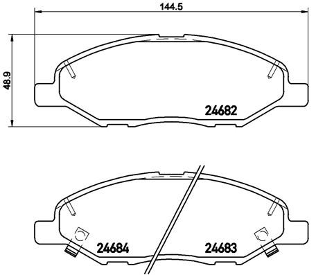Brembo 088 brake - 56, pad