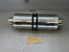 Scorpion short, stubby exhaust silencer, muffler, 50mm inlet diameter