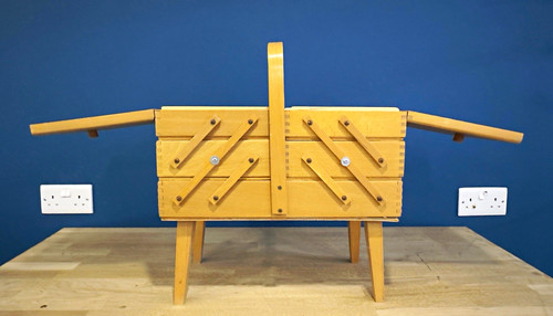 Vintage cantilever sewing box - cantilever,
