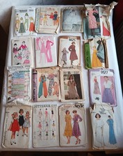 Job Lot Vintage Sewing Patterns 16 Style, Simplicity, McCalls, Annie, Vogue