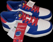 LIDL Men's White/Blue/Red Trainers - UK Size 7.5 BNWT