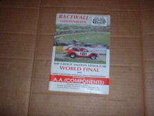 COWDENBEATH SALOON STOCK CAR RACING WORLD CHAMPIONSHIP  PROGRAMME SEPTEMBER 1991
