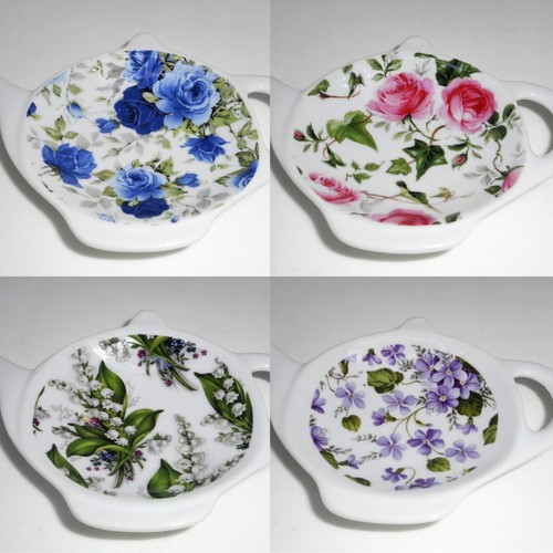 Vintage floral tea bag - floral,