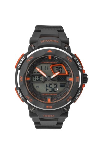 Sekonda gents black resin 51mm - sekonda,