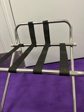 Chrome luggage stand