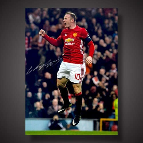 Wayne rooney hand signed - wayne,