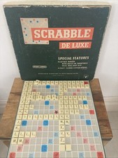 A Very Well Used Copy of Scrabble de Luxe Deluxe Board Game by Spears Games 1973