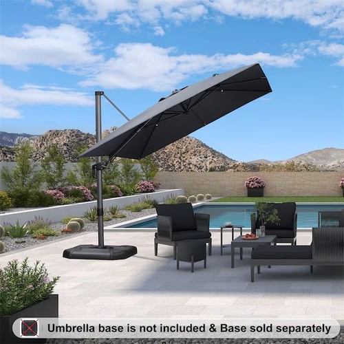 Purple leaf cantilever parasol - leaf,