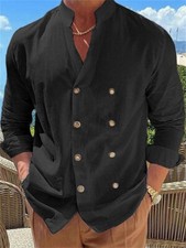 Men linen shirt - men's,