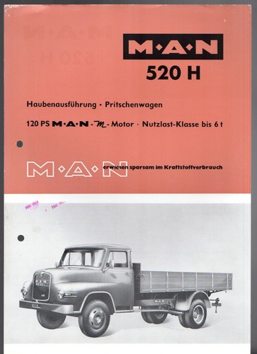 520 h flatbed truck - m.a.n.,