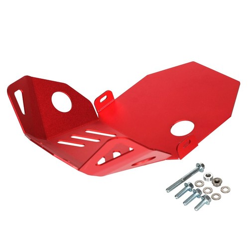 Red under guard - front, skid