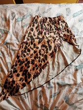 Leppard Print Asametric Skirt