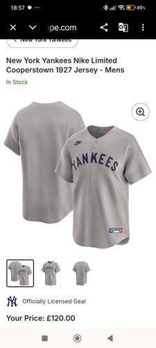 Nike new york yankees grey - new,