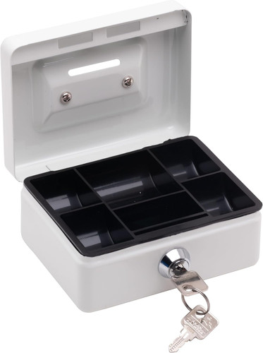 Lockable cash box with - cash,