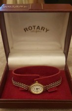 LADIES ROTARY 9CT GOLD WATCH