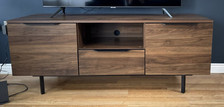 Damien Wide TV Media Unit From Made In Walnut Effect Wood