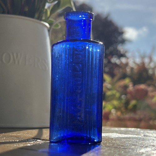 Victorian blue glass - victorian, oz