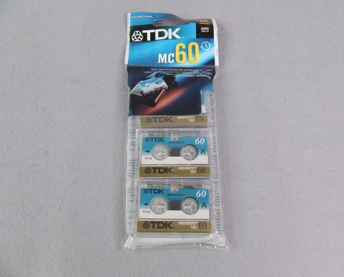 Tdk mc60 microcassette tapes - tdk,