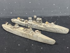 World War Two home front children’s wooden toy boats X 2