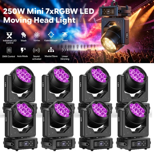 250w zoom wash 7led moving - zoom,