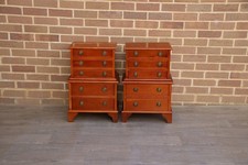Pair of Yew Bedside Chests