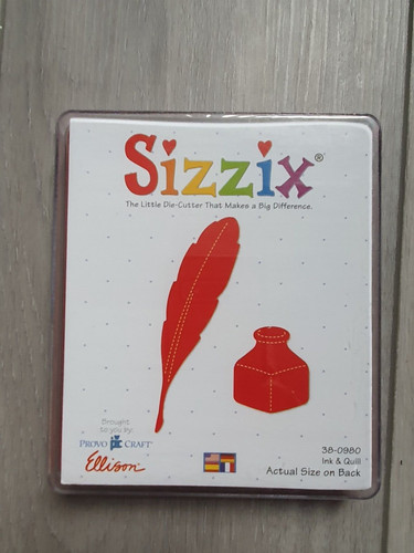 Sizzix large red cutting die - red,